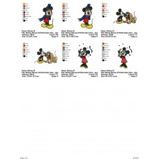 Package 3 Mickey Mouse 07 Embroidery Design